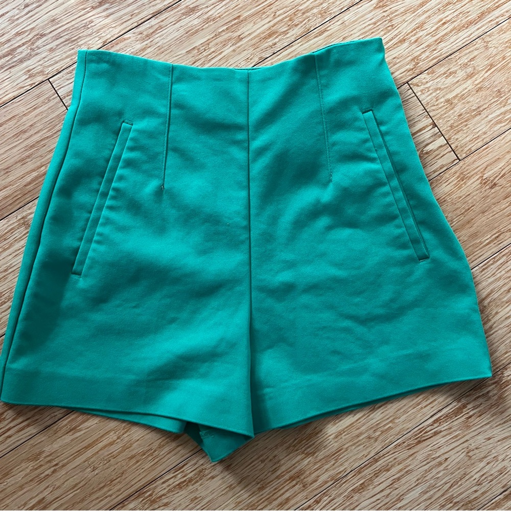 Zara Green Shorts